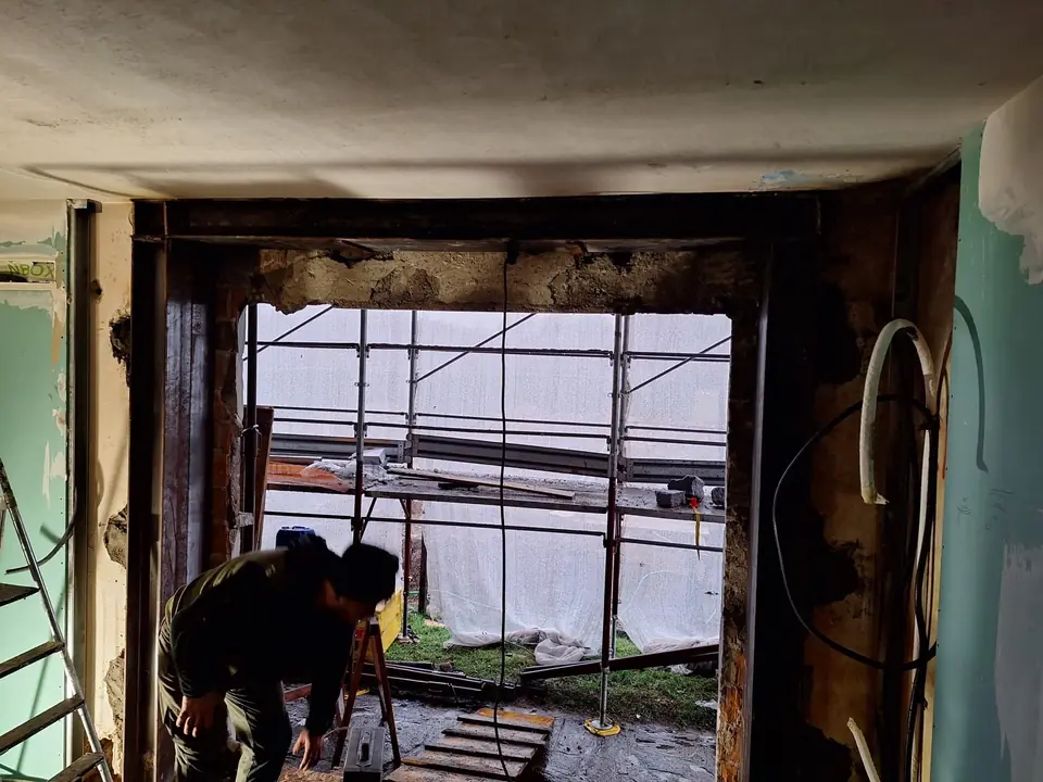 Opening a new doorway in a wall
